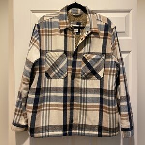 Zara Men's Plaid Sherpa-Lined Jacket